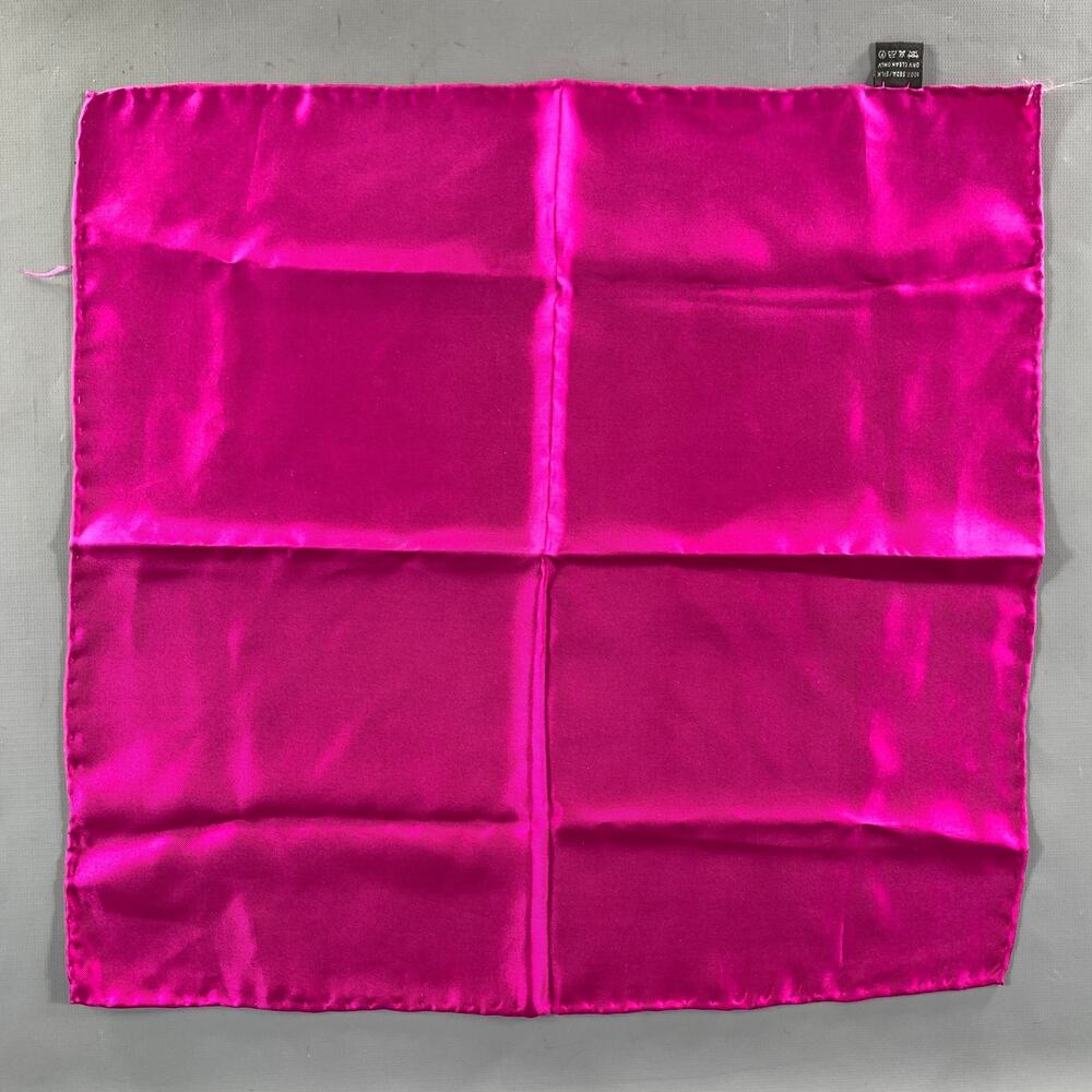 NO BRAND Pink Shimmer Silk Pocket Square